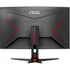 AOC C24G2AE/BK 24 Inch Curved Full HD VA Monitor, 165Hz, 1ms, DisplayPort, HDMI, VGA, Speakers, AMD FreeSync, VESA