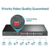 TP-Link TL-SL1226P 24-Port Metal 10/100Mbps + 2-Port Gigabit Unmanaged PoE+ Switch (250W)