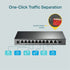 TP-Link TL-SG1210MP 10-Port Metal Gigabit Desktop Switch with 8-Port PoE+ (123W)
