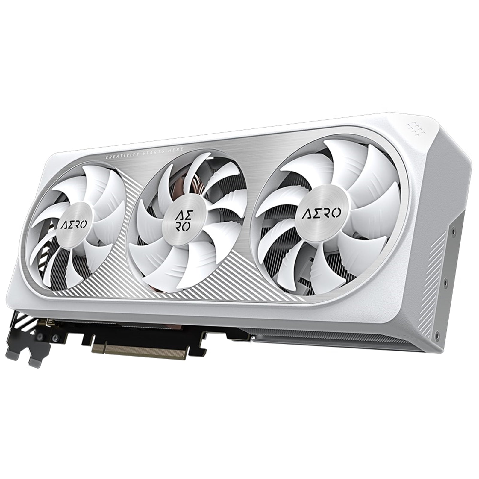 Gigabyte NVIDIA GeForce RTX 4070 SUPER AERO OC 12G Graphics Card, 12GB GDDR6X, 7168 CUDA Cores, 2565 MHz Core Clock, Triple Fan, White, RGB, 3x DisplayPorts / 1x HDMI Port