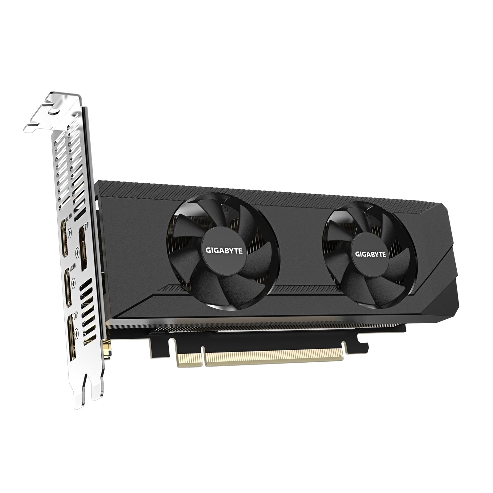 Gigabyte NVIDIA GeForce RTX 3050 OC Low Profile 6G Graphics Card, 6GB GDDR6, 2304 CUDA Cores, 1477 MHz Core Clock, Dual Fan, 2x DisplayPorts / 2x HDMI Ports