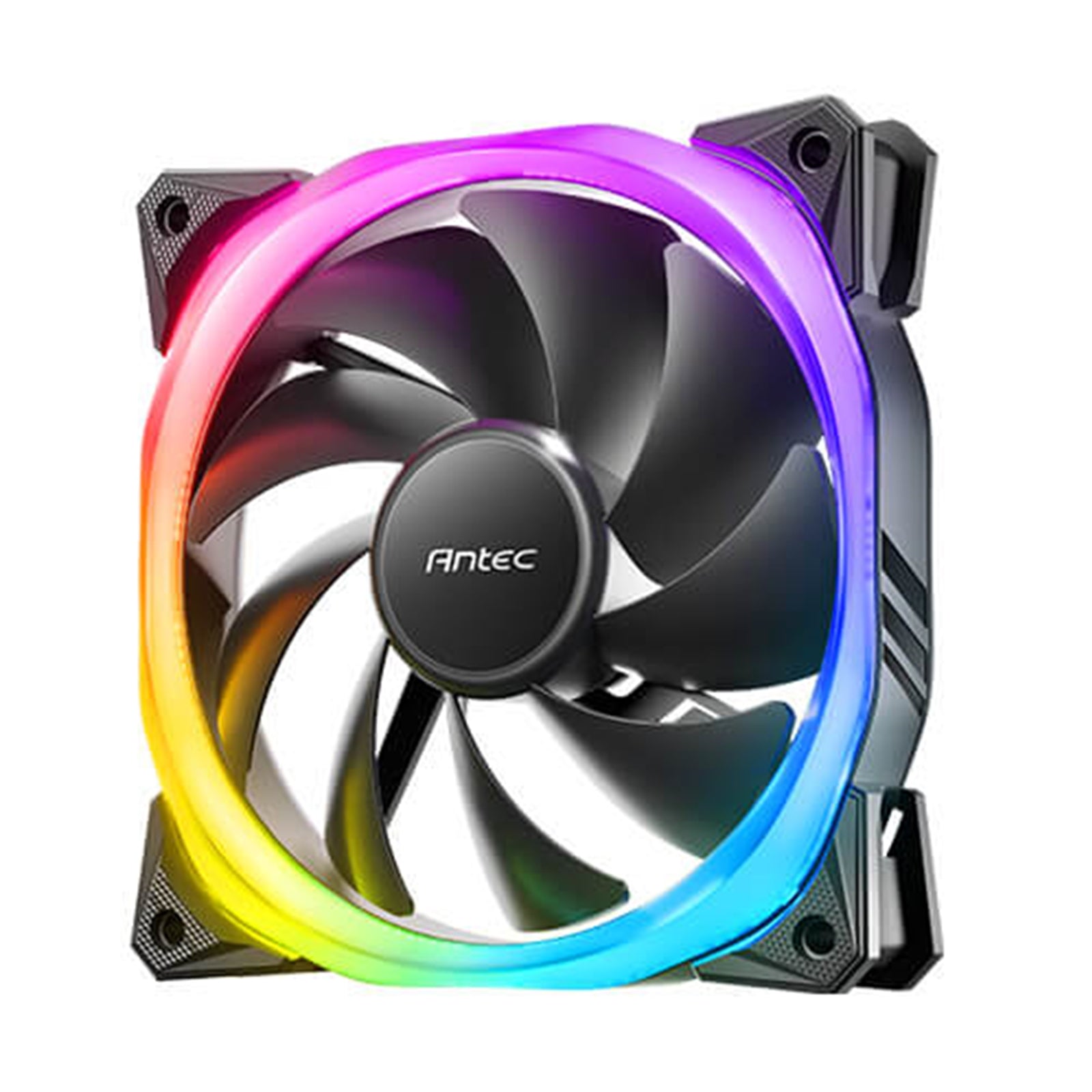 Antec Fusion 120mm ARGB 3 Fan Pack, Black, 3x120mm ARGB Fans, Upto 2000RPM, 57.93CFM Airflow, 31.24dB Max, 4-pin PWM 3-pin LED