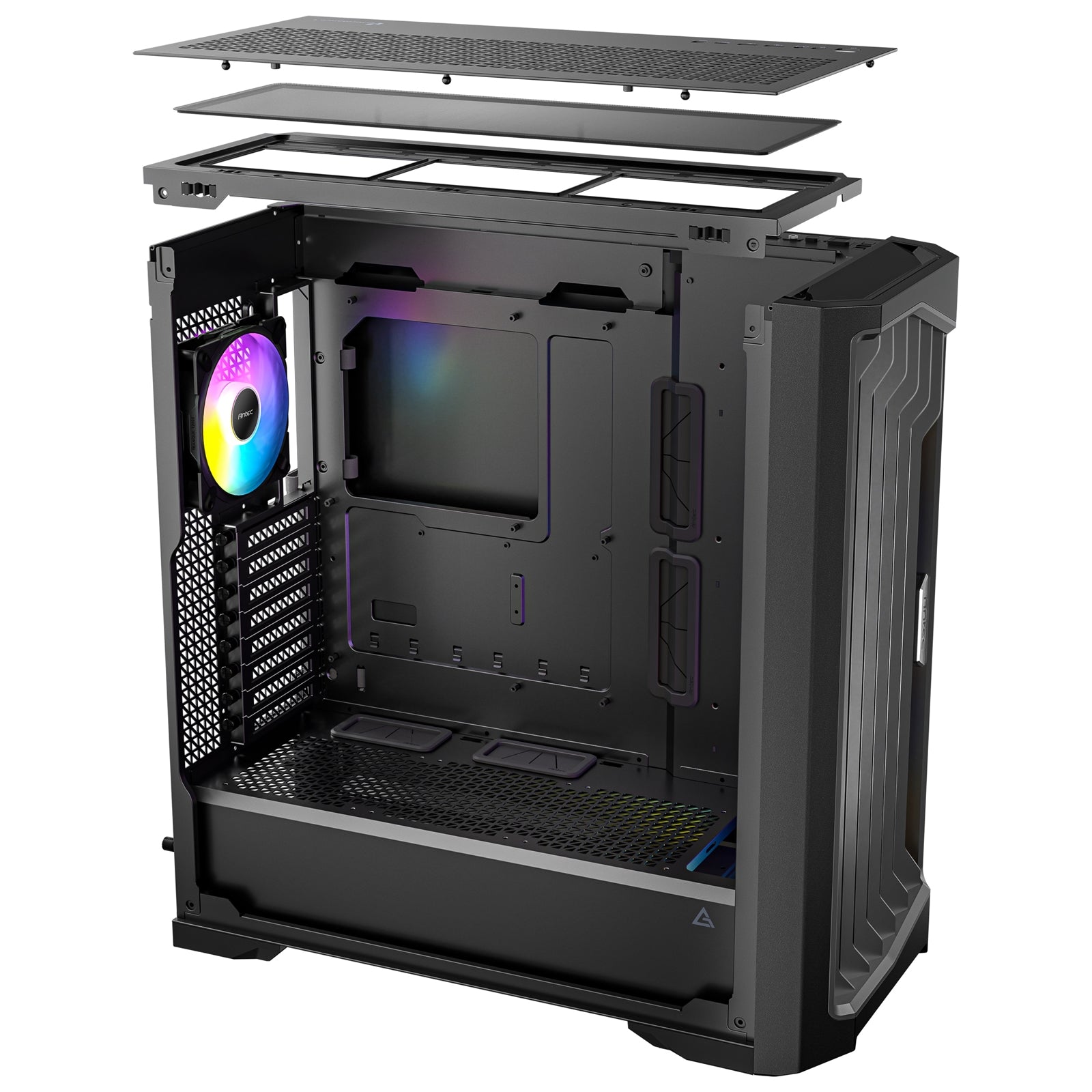 Antec Performance 1 FT ARGB Full Tower Tempered Glass PC Gaming Case - High-Airflow, E-ATX Compatible, with RGB Fans | 3 x 140mm ARGB Fans, Tool-Free Access, Dual 360mm Radiator Support, and Superior Cable Management