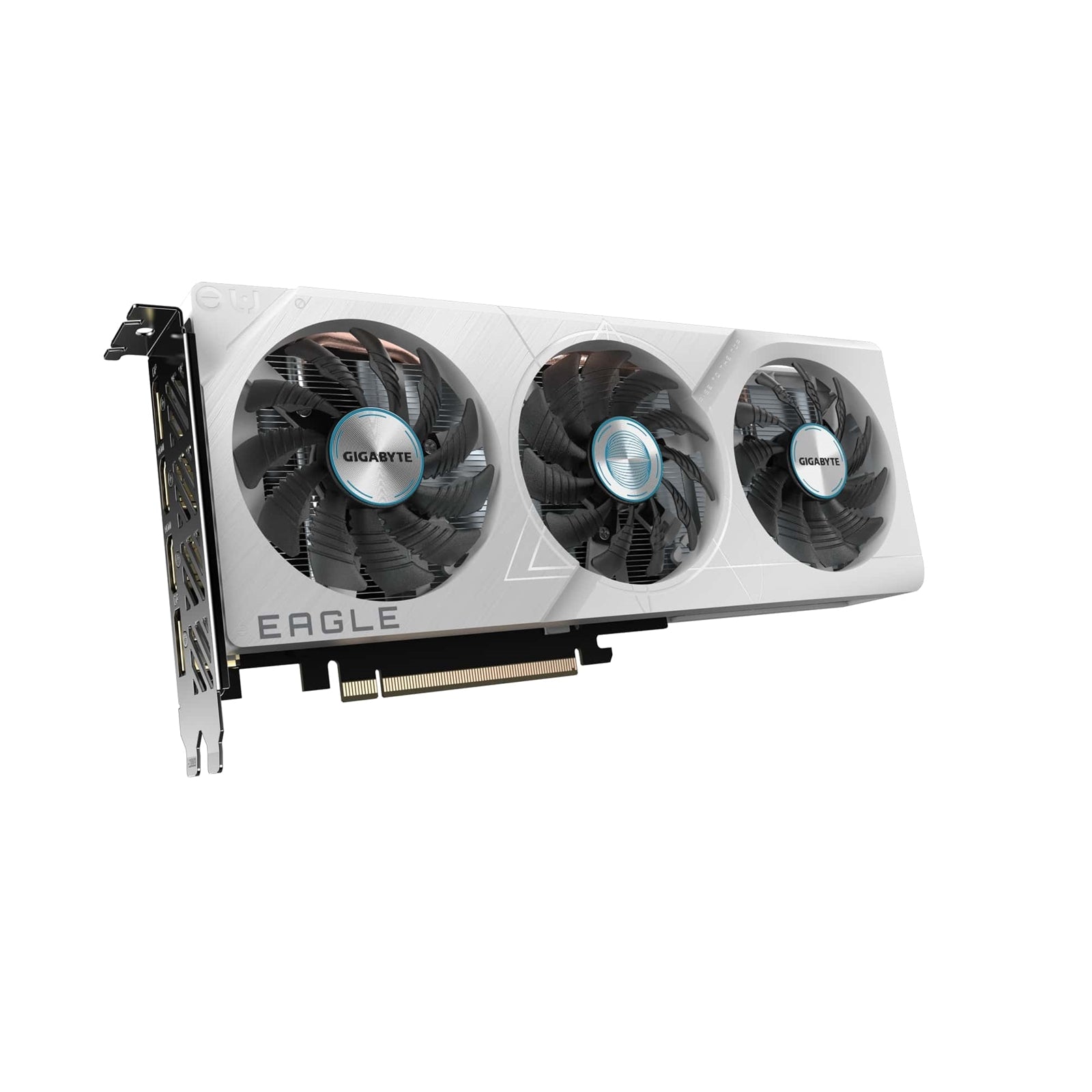 Gigabyte NVIDIA GeForce RTX 4060 EAGLE OC ICE 8G Graphics Card, 8GB GDDR6, 3072 CUDA Cores, 2505 MHz Core Clock, Triple Fan, White, 2x DisplayPorts / 2x HDMI Ports