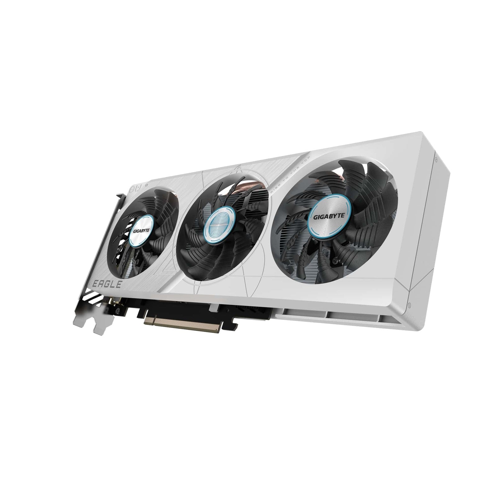 Gigabyte NVIDIA GeForce RTX 4060 EAGLE OC ICE 8G Graphics Card, 8GB GDDR6, 3072 CUDA Cores, 2505 MHz Core Clock, Triple Fan, White, 2x DisplayPorts / 2x HDMI Ports