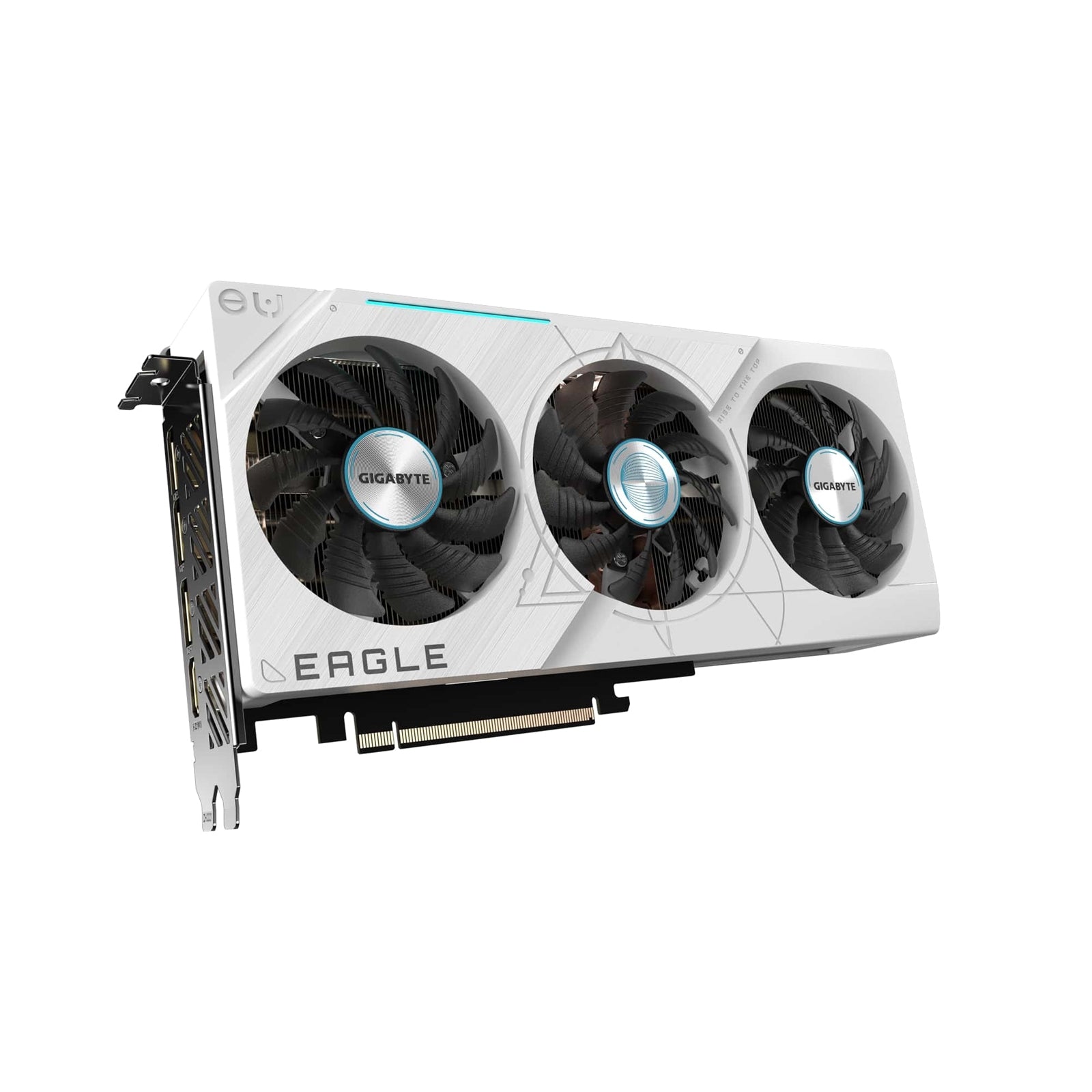 Gigabyte NVIDIA GeForce RTX 4070 Ti SUPER EAGLE OC ICE Graphics Card, 16GB GDDR6X, 8448 CUDA Cores, 2640 MHz Core Clock, Triple Fan, White, RGB, 3x DisplayPorts / 1x HDMI Port