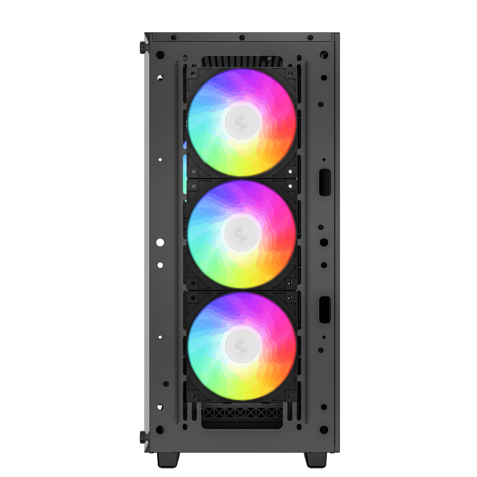 DeepCool CC560 ARGB V2 Case, Gaming, Black, Mid Tower, 1 x USB 3.0 / 1 x USB 2.0, Tempered Glass Side Window Panel, Abundant Airflow Performance, Addressable RGB LED Fans, ATX, Micro ATX, Mini-ITX