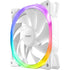 Antec Fusion Case Fan 120mm ARGB, White, Upto 2000RPM, 57.93CFM Airflow, 31.24dB Max, 4-pin PWM 3-pin LED