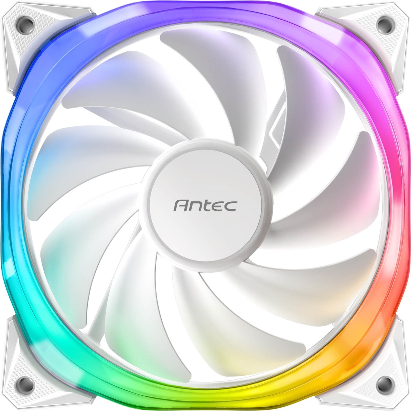 Antec Fusion Case Fan 120mm ARGB, White, Upto 2000RPM, 57.93CFM Airflow, 31.24dB Max, 4-pin PWM 3-pin LED