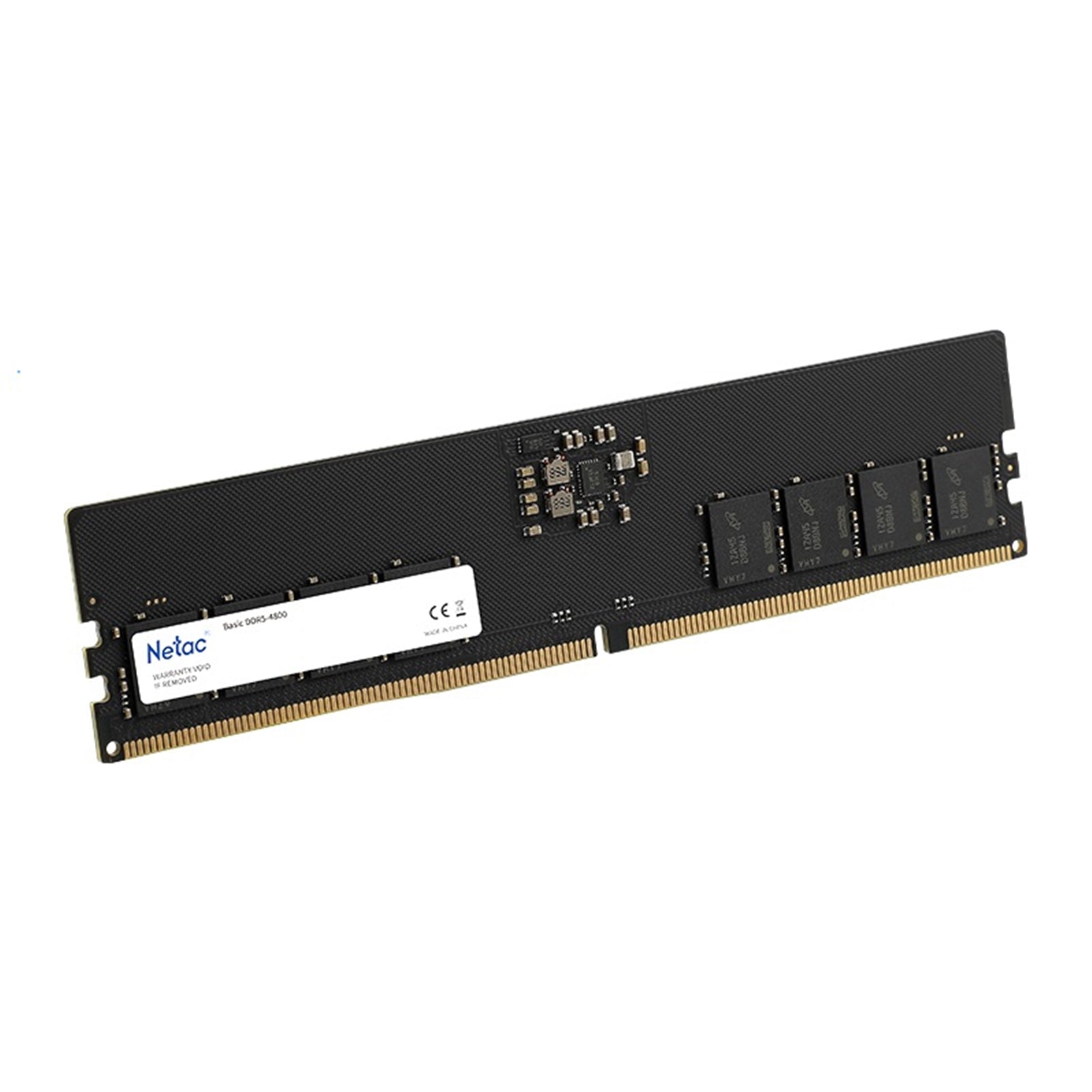 Netac NTBSD5P48SP-16 16GB DIMM System Memory, DDR5, 4800MHz, 1 x 16GB, 288 Pin, 1.1v, CL40-40-40-77 Bulk Packed