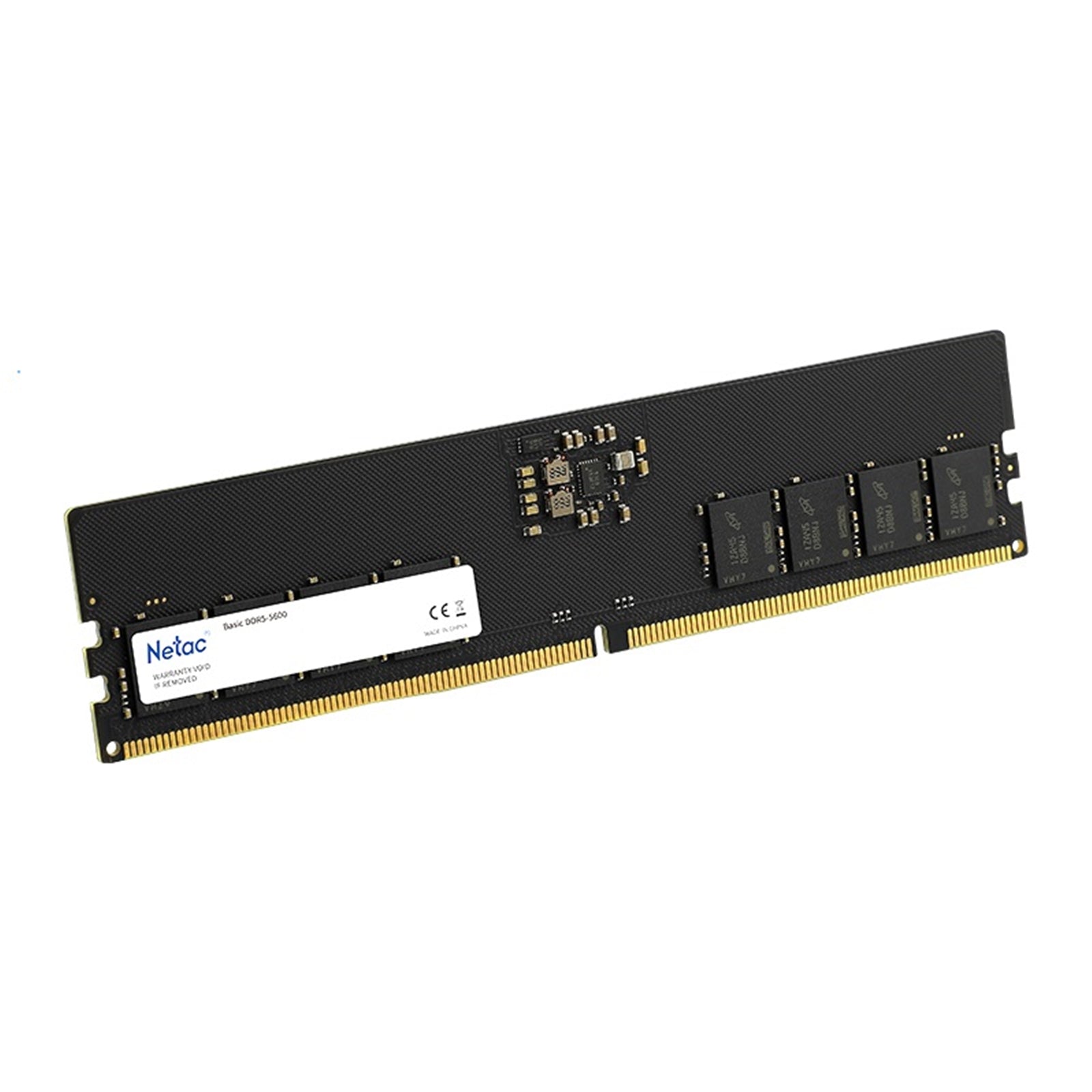 Netac NTBSD5P56SP-16 16GB DIMM System Memory, DDR5, 5600MHz, 1 x 16GB, 288 Pin, 1.35v, CL46-45-45-90 Bulk Packed