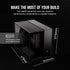 Corsair 2500X Dual Chamber Gaming Case w/ Glass Side & Front, Micro ATX, Mesh Panels, USB-C, Asus BTF Compatible, Black