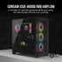 Corsair iCUE 4000D RGB AIRFLOW Gaming Case w/ Glass Window, E-ATX, 3x AF120 RGB Fans, High-Airflow Front, USB-C, RGB Controller, Black