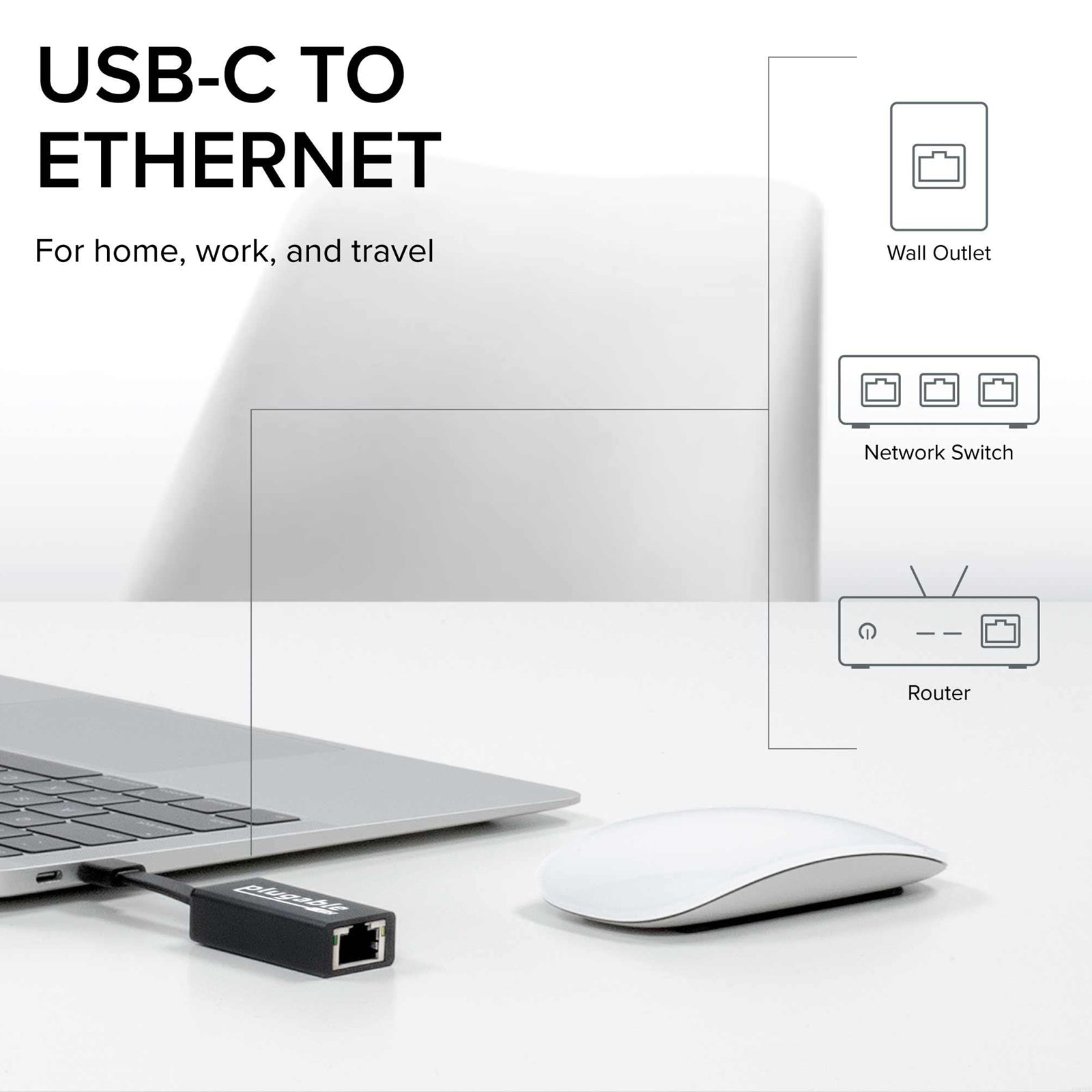 Plugable USB-TE1000 USB-C to Gigabit Ethernet Adapter