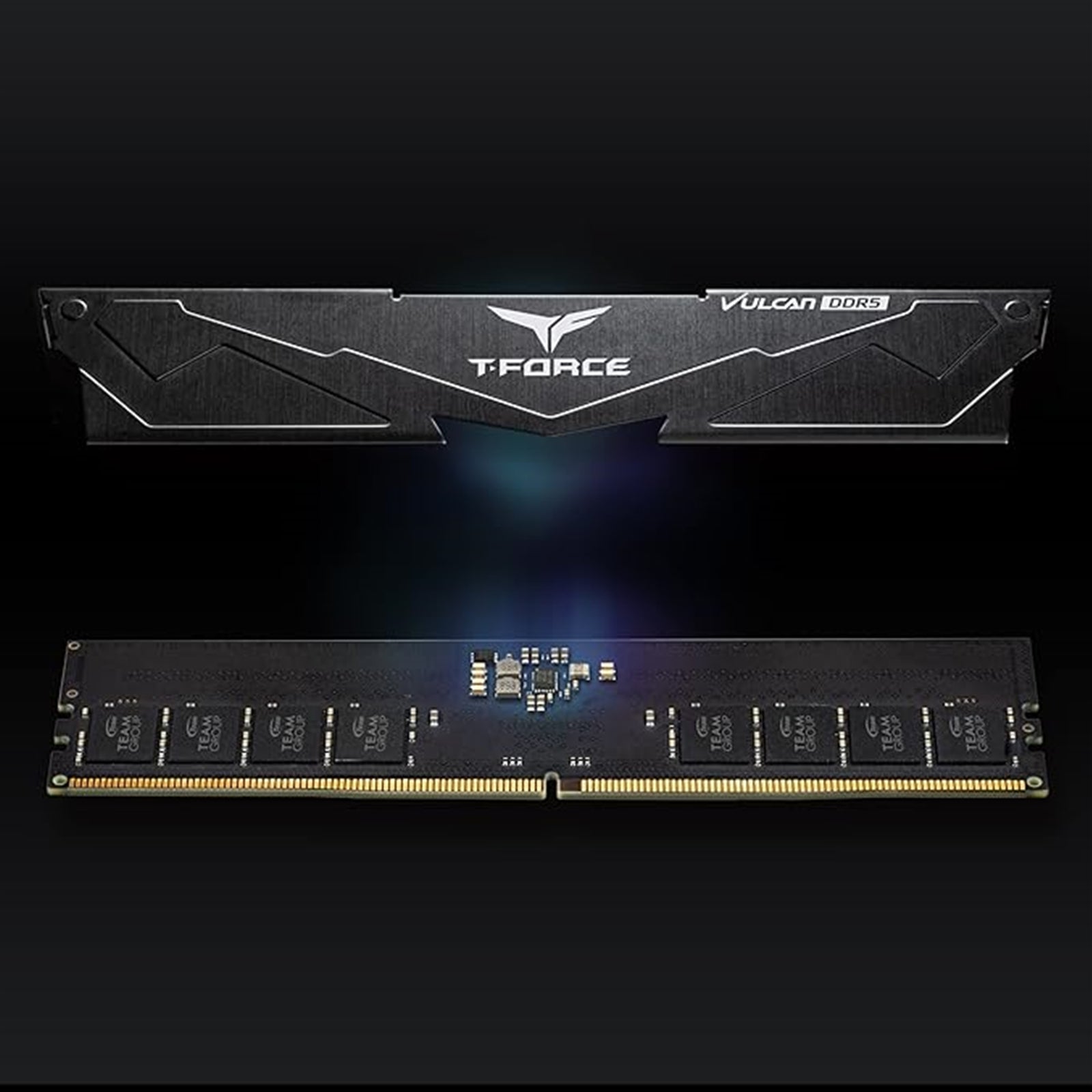 Team T-Force Vulcan 32GB System Memory (2 x 16GB), DDR5 6400, 40-40-40-84, 1.35v, Black