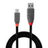 Lindy 36730 0.2m USB 2.0 Type A to Micro-B Cable, Anthra Line