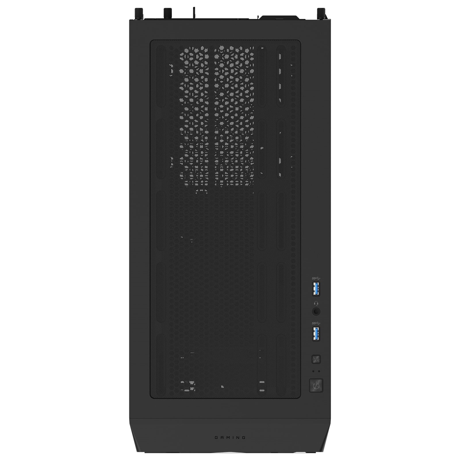 Gigabyte C102 GLASS Mid Tower PC Case - Black, Tempered Glass Side Panel, Optimized Airflow, Dual USB 3.0 Ports, Supports Liquid Cooling Up to 360mm