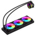 GameMax Iceburg 360mm ARGB Liquid AIO CPU Cooler with Triple 120mm Fans, PWM Control, and RGB Lighting - Compatible with Intel and AMD