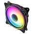 CiT Tornado FNB 120mm RGB LED Fan - High Airflow, Quiet Operation, 4-Pin PWM, Black