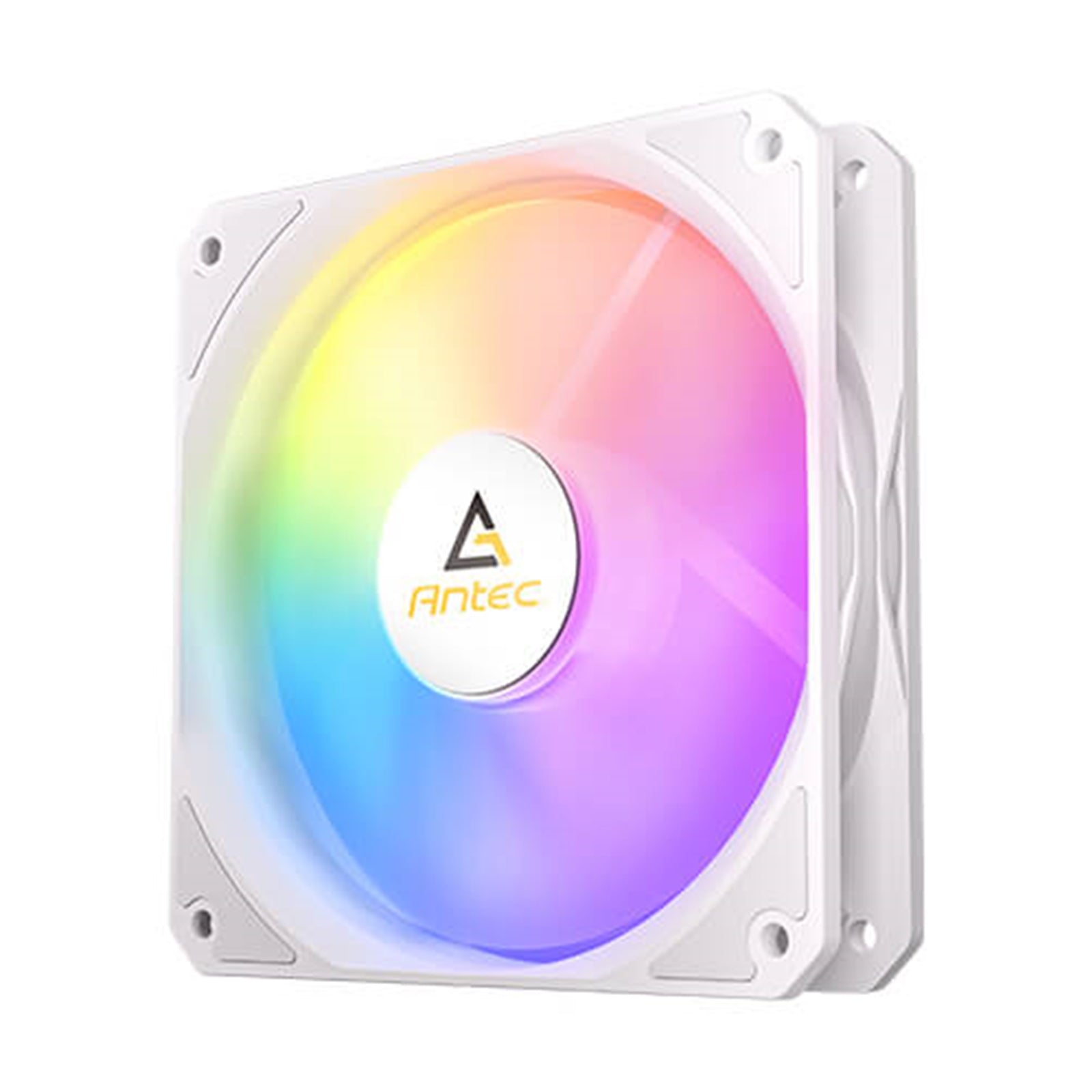 Antec P12 ARGB PWM 120mm Fan 3 Pack - 4-Pin, White, High-Airflow Cooling, 9-Blade Design with Anti-Vibration Pads