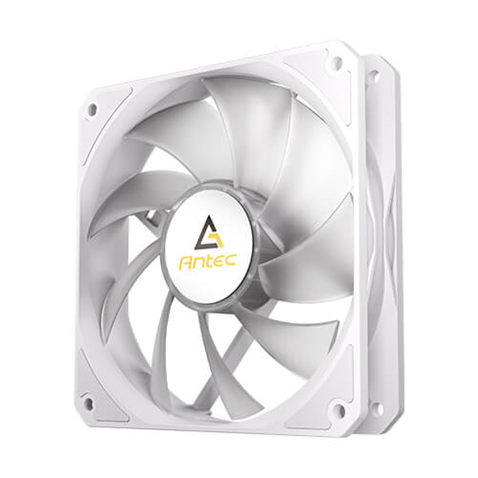 Antec P12 ARGB PWM 120mm Fan 3 Pack - 4-Pin, White, High-Airflow Cooling, 9-Blade Design with Anti-Vibration Pads