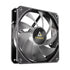 Antec P12 ARGB PWM 120mm Fan 3 pack - 4-Pin, Black, High-Airflow Cooling, 9-Blade Design with Anti-Vibration Pads