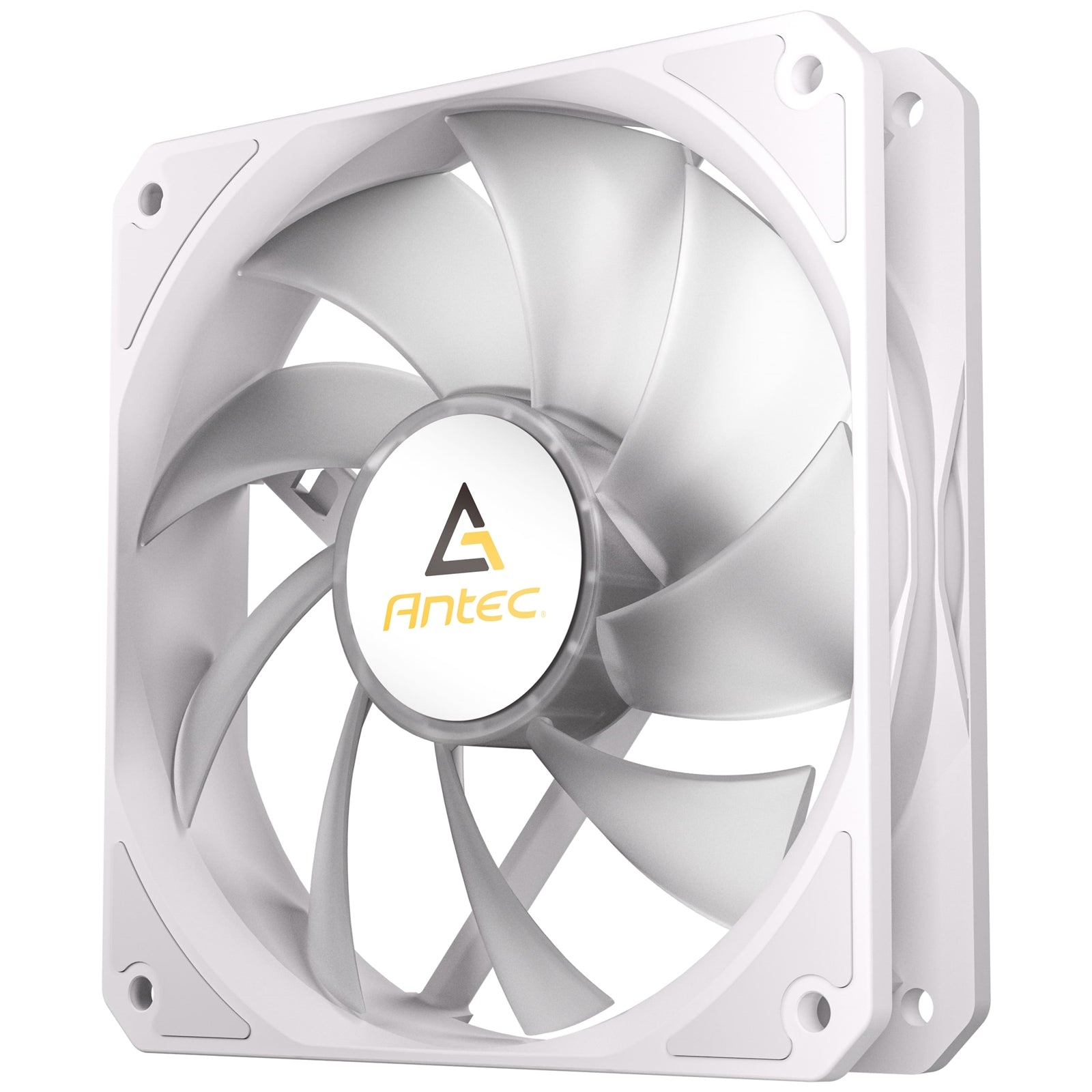 Antec P12R ARGB Reverse PWM 120mm Fan - 4-Pin, White, High-Airflow Cooling, 9-Blade Design with Anti-Vibration Pads