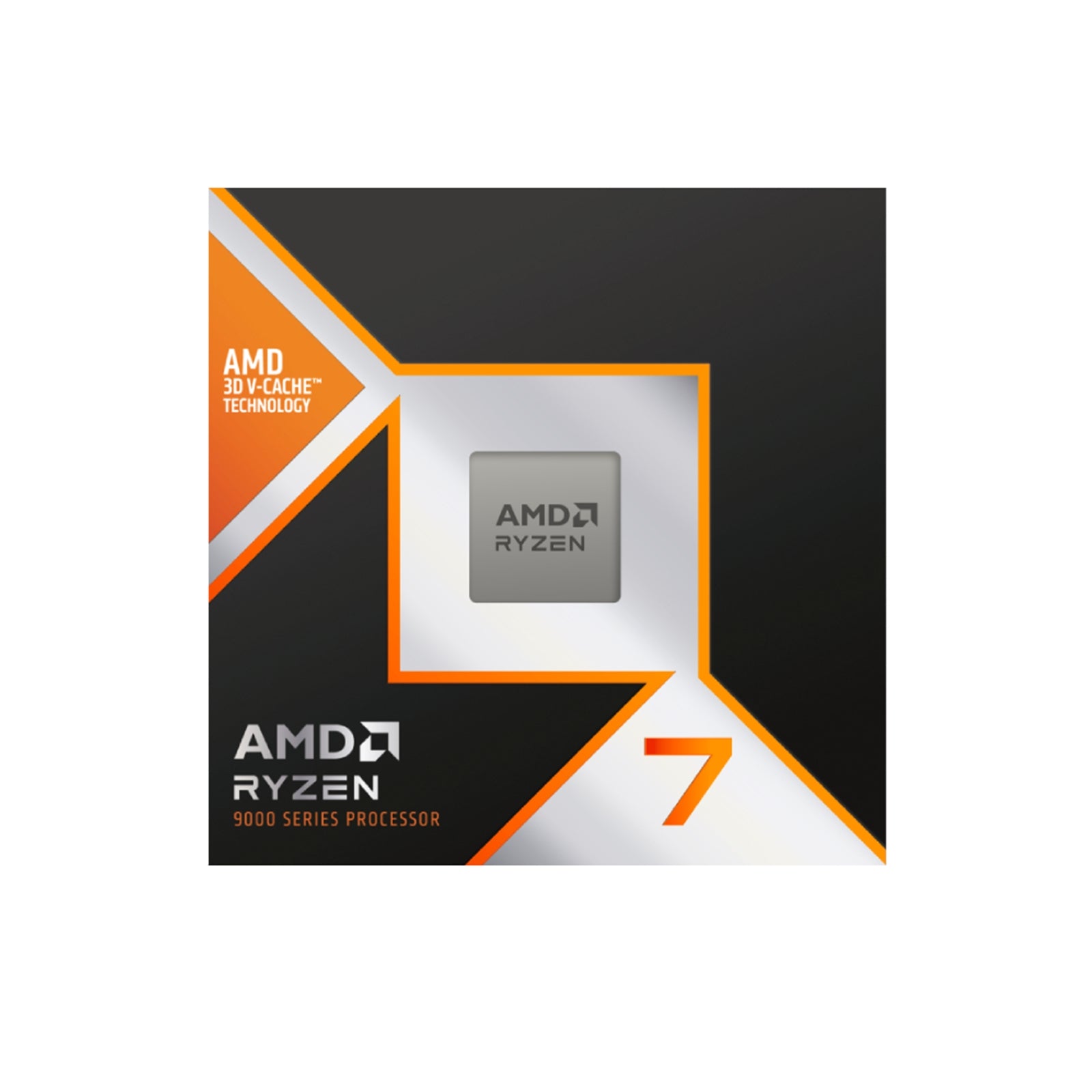 AMD Ryzen 7 9800X3D CPU, AM5, 4.7GHz (5.2 Turbo), 8-Core, 120W, 104MB Cache, 4nm, 9th Gen, Radeon Graphics, NO HEATSINK/FAN