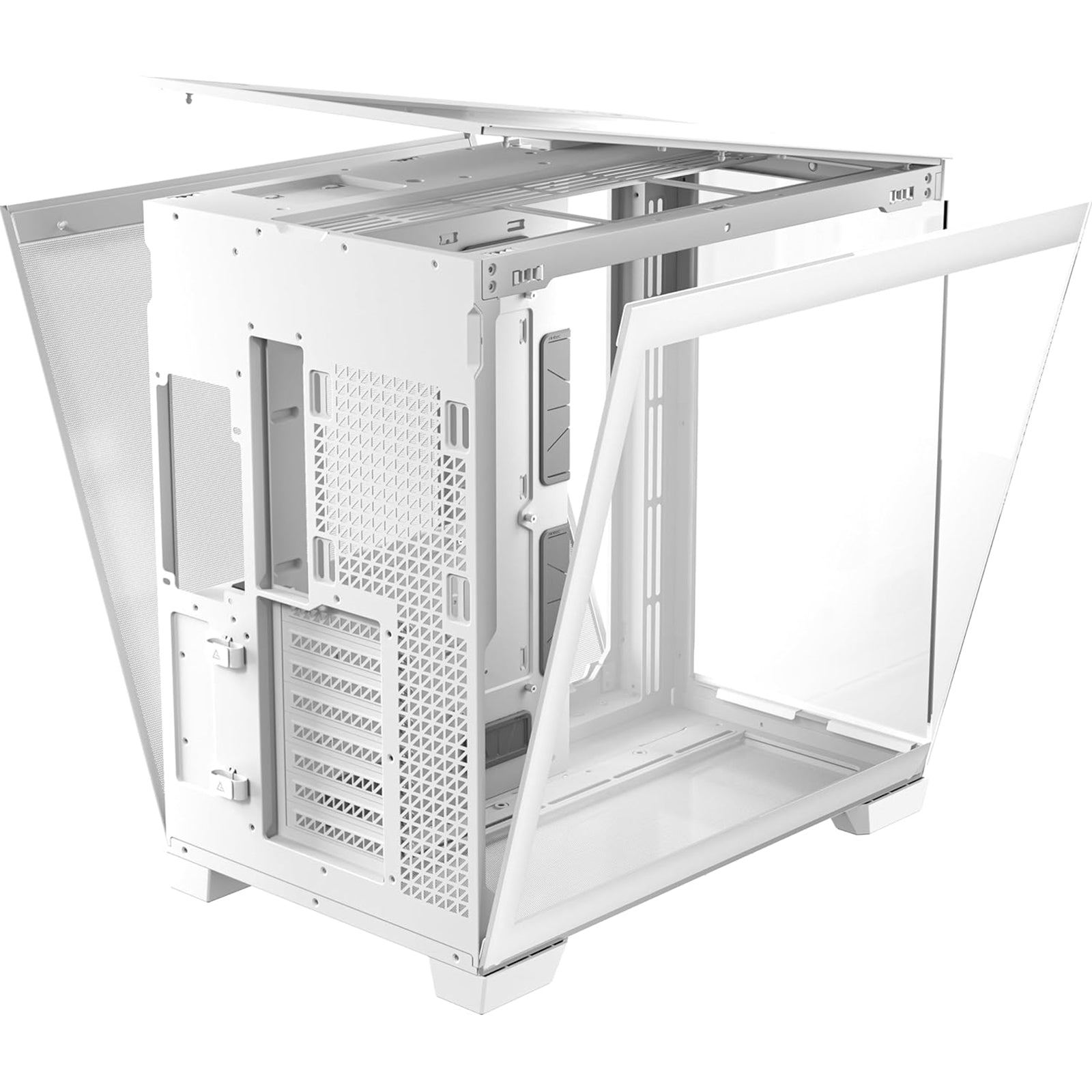 Antec Constellation C8 Aluminum White - Premium Full-View PC Case with Vertical Cooling, Dual Chamber Design, and Extensive Radiator Support