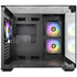 Antec CX600M Trio ARGB Mini Tower Gaming Case, Black, Tempered Glass Panels, Dual Chamber Design, Vertical Cooling, Pre-Installed ARGB Fans, Water Cooling Support,