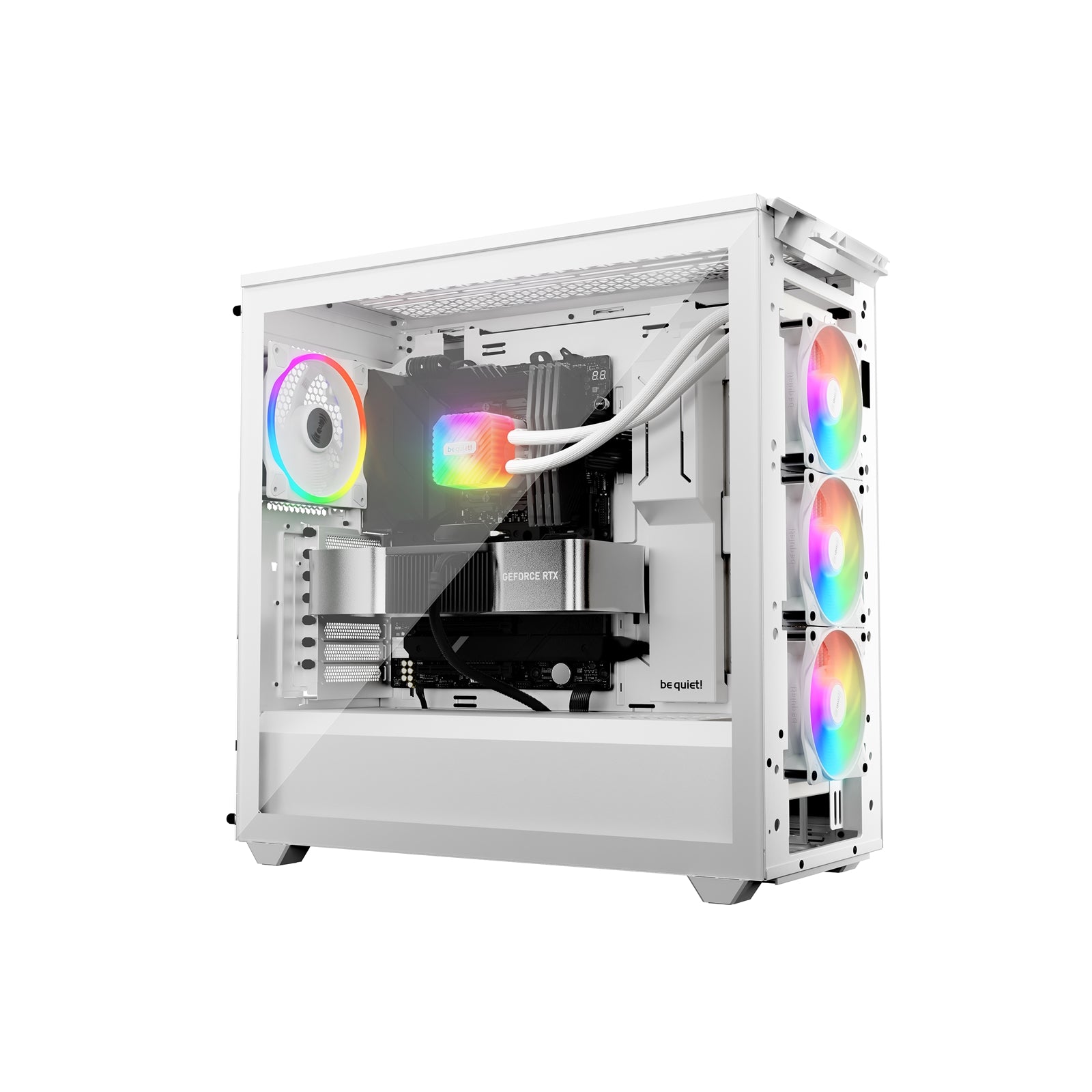 be quiet! Light Loop 360mm AIO CPU Water Cooler, High-Performance ARGB Lighting, Triple 120mm PWM Fans, Ultra-Quiet Operation, Easy Maintenance, Intel/AMD Compatible, White