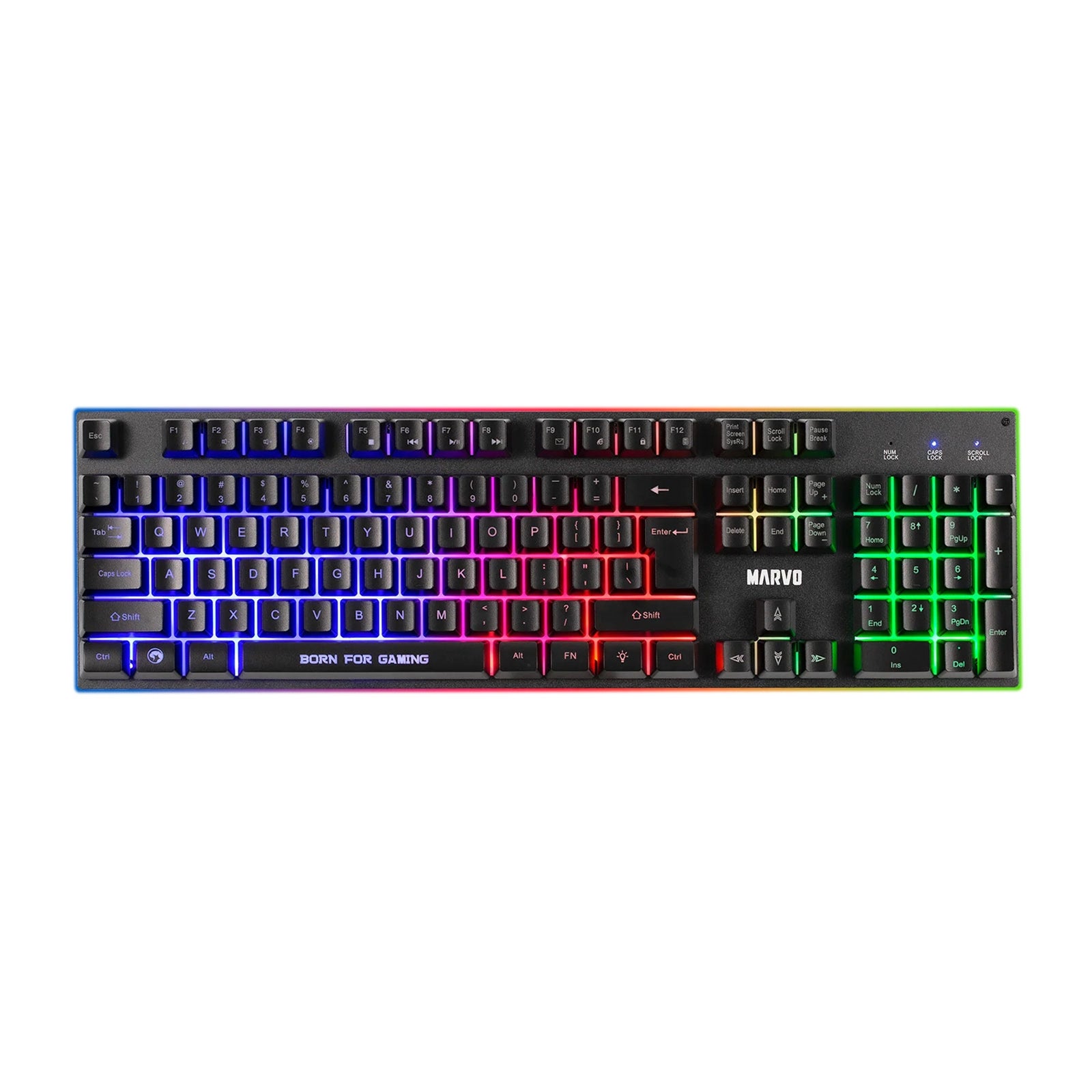 Marvo Scorpion CM416 Loot 40 4 in 1 RGB Gaming UK Layout Keyboard, Mouse, Headset and Mat Bundle (Black)