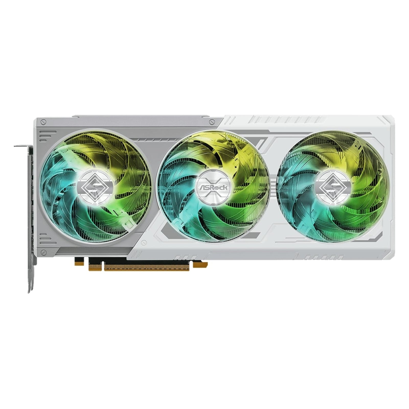 ASRock Intel Arc B580 Steel Legend 12GB OC Graphics Card, 12GB GDDR6, 2800 MHz Base Clock, Dual Fan, White, RGB, 3x DisplayPorts / 1x HDMI Port