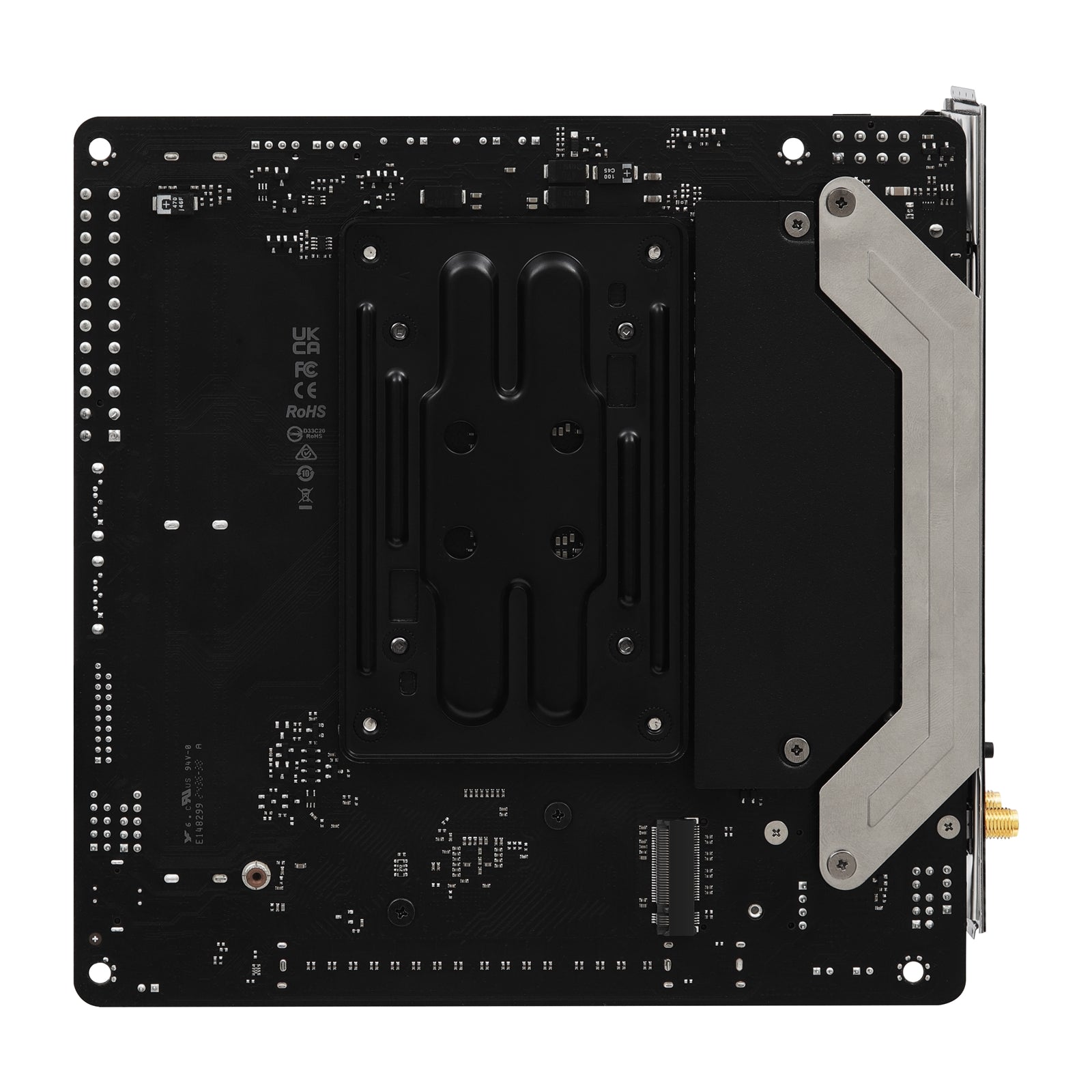 ASRock B850I Lightning WiFi PHANTOM GAMING AMD AM5 Socket Motherboard, Mini-ITX, 2x DDR5 Slots, 2x M.2 Sockets, 2x USB-C Port, Fitted I/O Shield, 2.5GbE LAN, Wi-Fi 6E, 1x HDMI Port / 1x USB-C