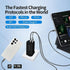 SUMVISION Universal 3 Port USB Black Laptop Wall Charger, 65W, GaN, Multiport USB Connections with Type-C, USB-A QC 3.0 Fast Charge & USB-A, Includes UK Plug, Suitable for USB-C Laptop Charging, UK Design and Free UK Tech Support