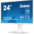 iiyama 24 Inch IPS Monitor XUB2492HSU-W6, Height Adjustable, Full HD, 100Hz, 0.4ms, FreeSync, HDMI, Display Port, USB Hub, White