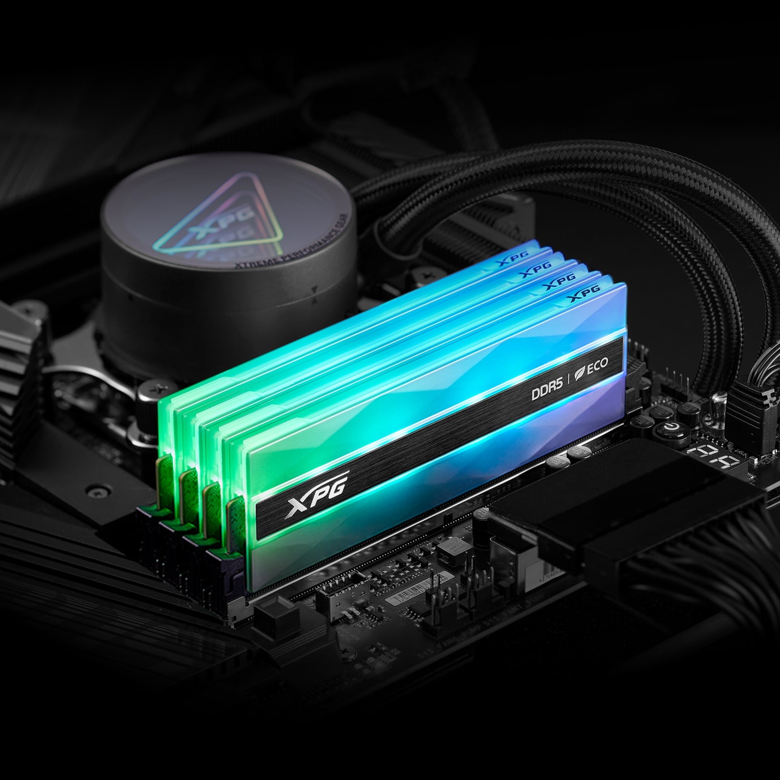 Adata Lancer Neon AX5U8000C3816G-DCLANRSG 32GB (2 x 16GB) DDR5 8000MHz, CL38, 1.45v, Silver RGB Eco System Memory, Using Eco-Friendly Material