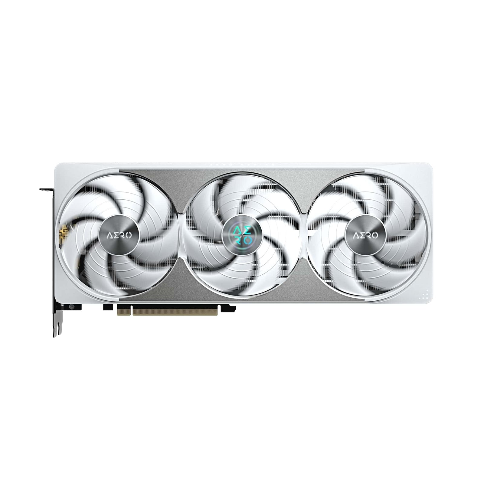 Gigabyte NVIDIA GeForce RTX 5080 AERO OC SFF 16G Graphics Card, 16GB GDDR7, 10752 CUDA Cores, 2730 MHz Core Clock, Triple Fan, White, RGB, 3x DisplayPorts / 1x HDMI Port