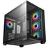 DeepCool CG530 4F Mid-Tower Case with Tempered Glass Panels, 4 Pre-Installed ARGB Fans, and Optimal Airflow Support, Black