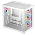 DeepCool CG530 4F Mid-Tower Case with Tempered Glass Panels, 4 Pre-Installed ARGB Fans, and Optimal Airflow Support, White