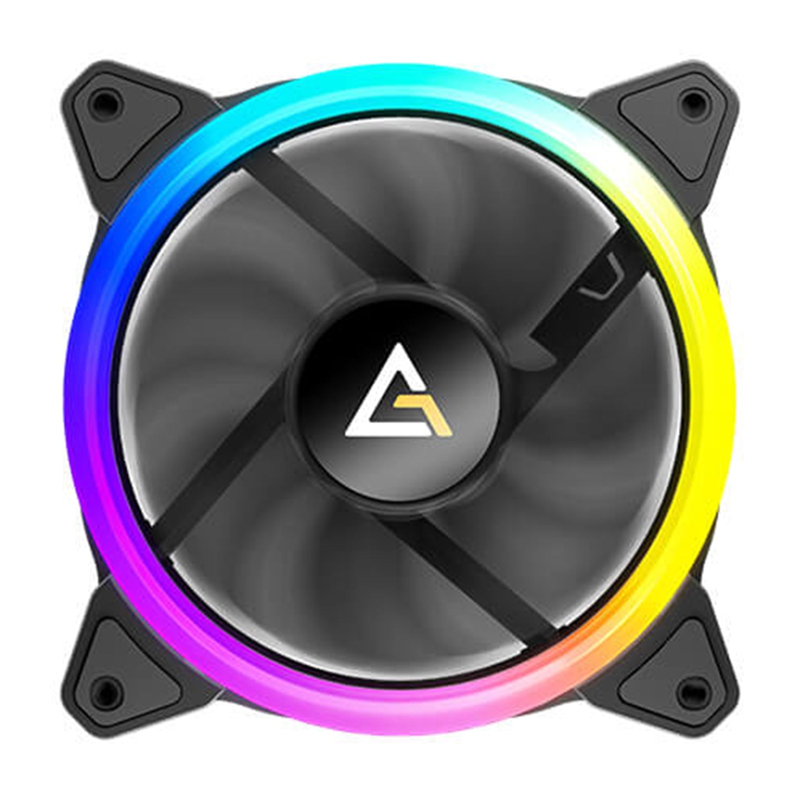 Antec Neon 120 ARGB PWM Case Fan - Hydro Bearing, 800-1600 RPM, Black