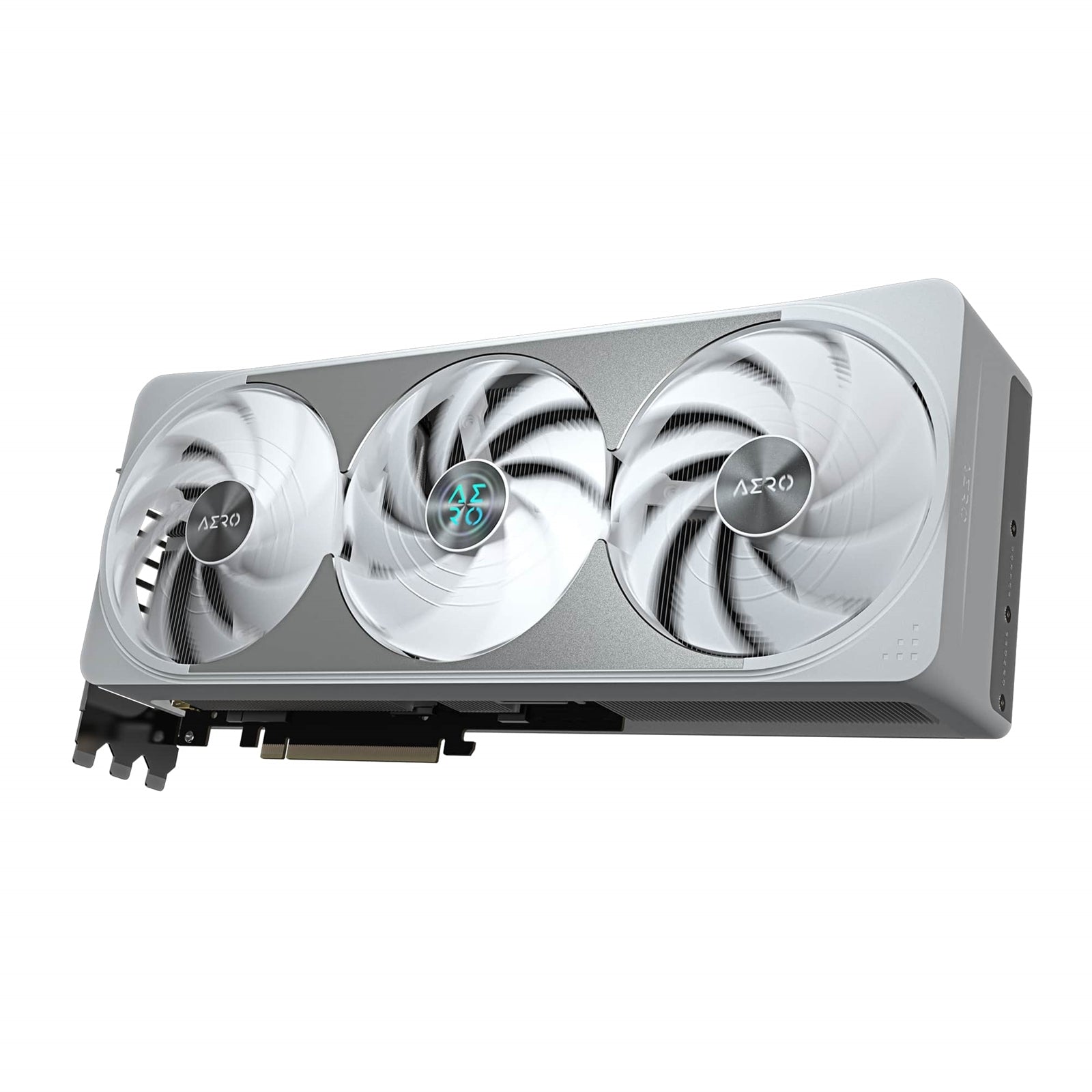 Gigabyte NVIDIA GeForce RTX 5070 Ti AERO OC 16G Graphics Card, 16GB GDDR7, 8960 CUDA Cores, 2588 MHz Core Clock, Triple Fan, White, RGB, 3x DisplayPorts / 1x HDMI Port