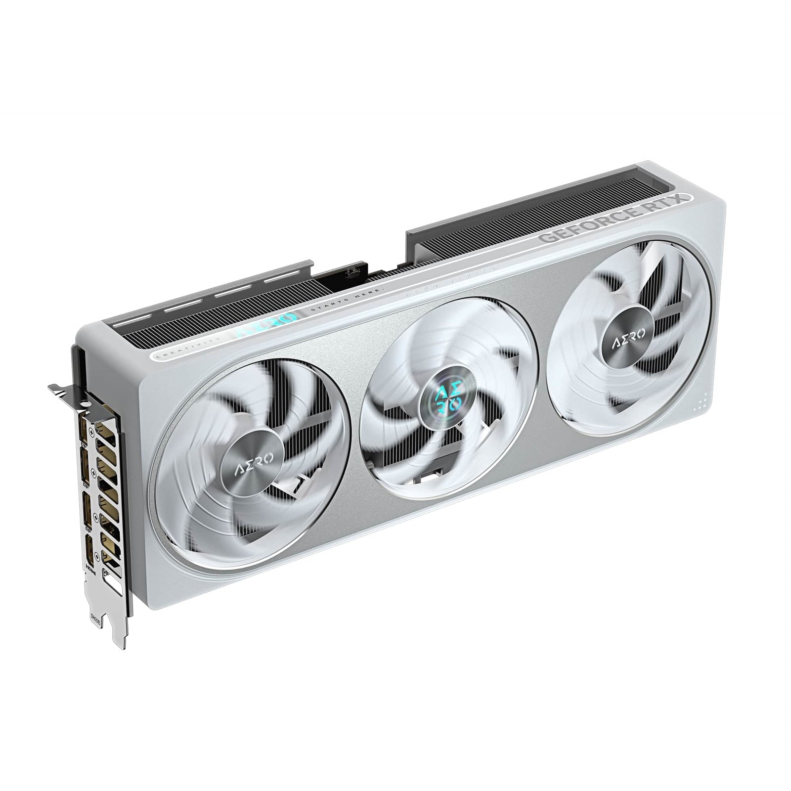 Gigabyte NVIDIA GeForce RTX 5070 AERO OC 12G Graphics Card, 12GB GDDR7, 6144 CUDA Cores, 2625 MHz Core Clock, Triple Fan, White, RGB, 3x DisplayPorts / 1x HDMI Port