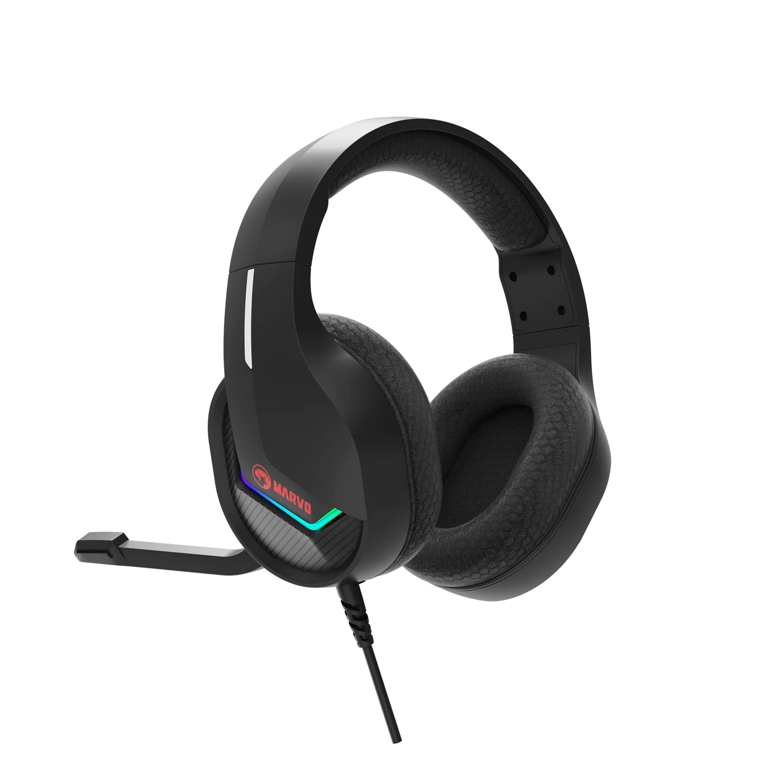 Marvo Scorpion H8618 Tactic 40 USB 2.0 Wired Gaming RGB Headset (Black)