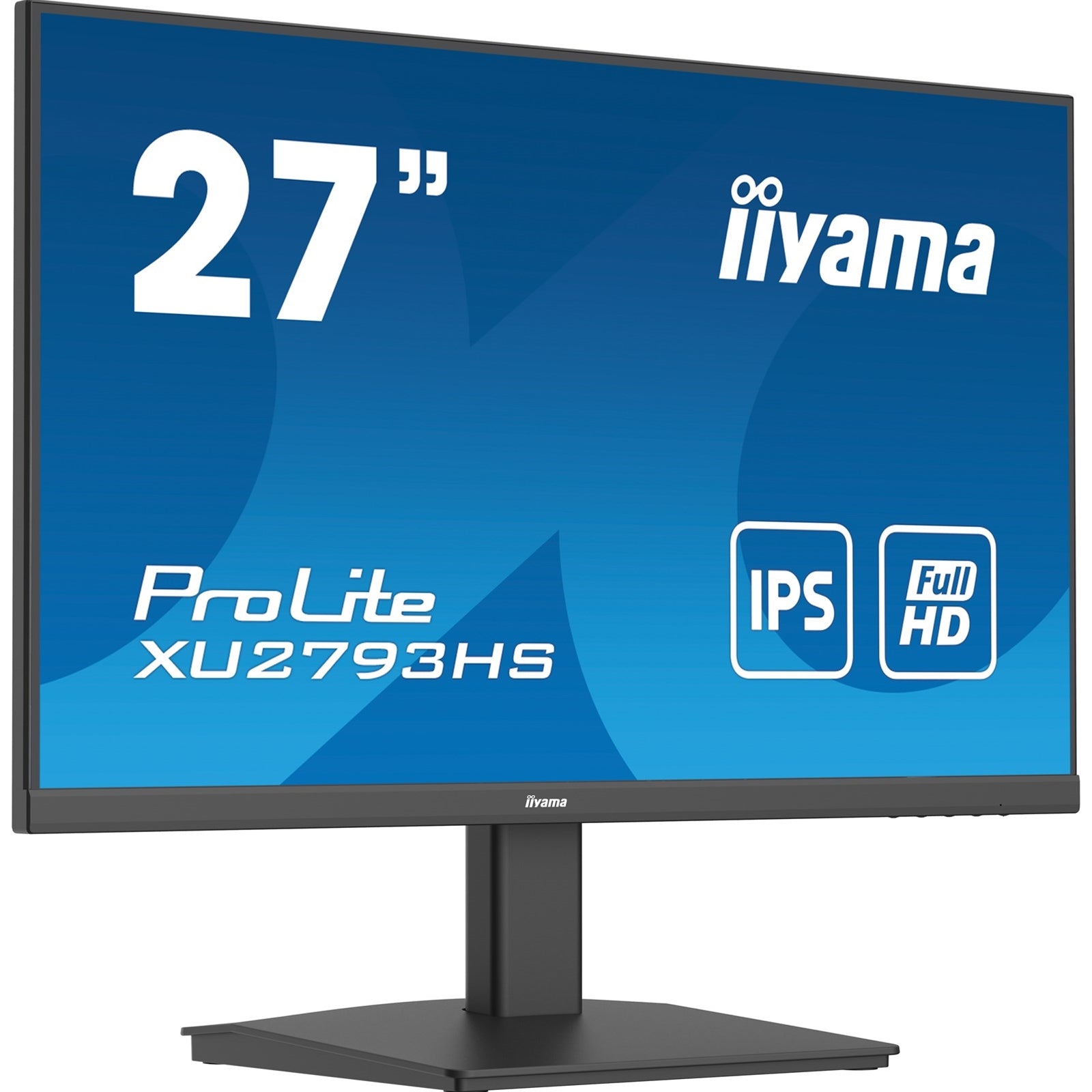 iiyama Prolite XU2793HS-B7 27 inch Frameless IPS Monitor, Full HD, 1ms, HDMI, DisplayPort, 100Hz, Speakers, Black, Internal PSU, VESA