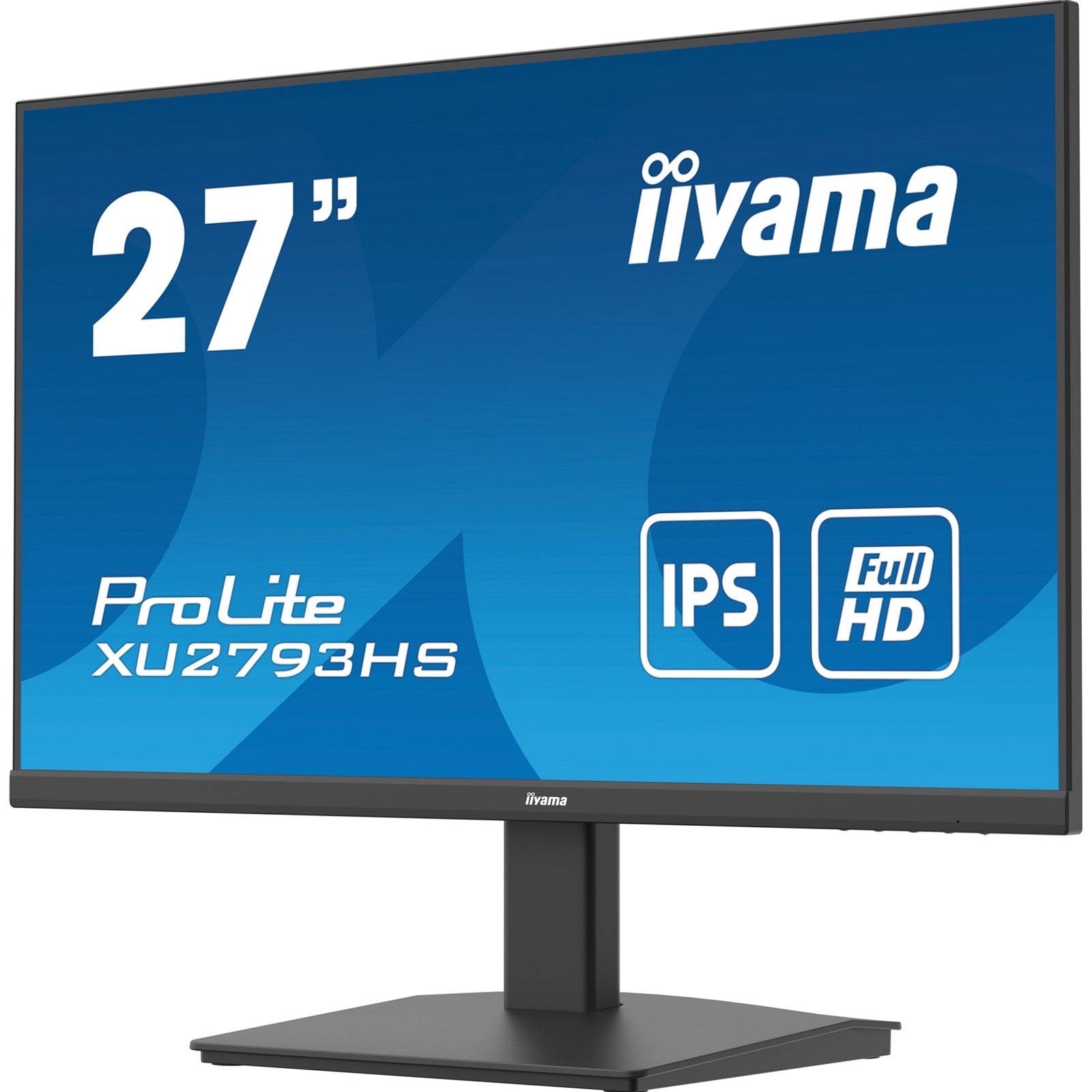 iiyama Prolite XU2793HS-B7 27 inch Frameless IPS Monitor, Full HD, 1ms, HDMI, DisplayPort, 100Hz, Speakers, Black, Internal PSU, VESA