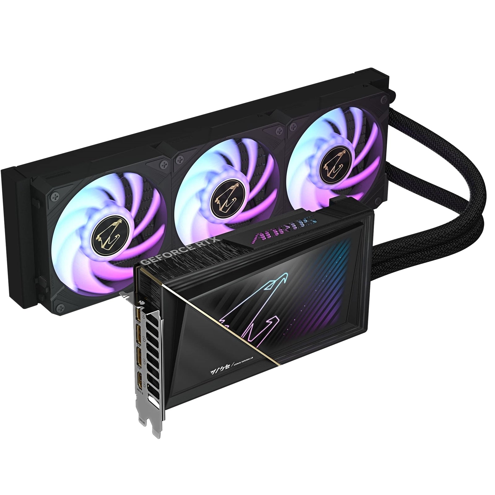 Gigabyte NVIDIA GeForce RTX 5080 AORUS XTREME WATERFORCE 16G Graphics Card, 16GB GDDR7, 10752 CUDA Cores, 2805 MHz Core Clock, Watercooled, RGB, 3x DisplayPorts / 1x HDMI Port