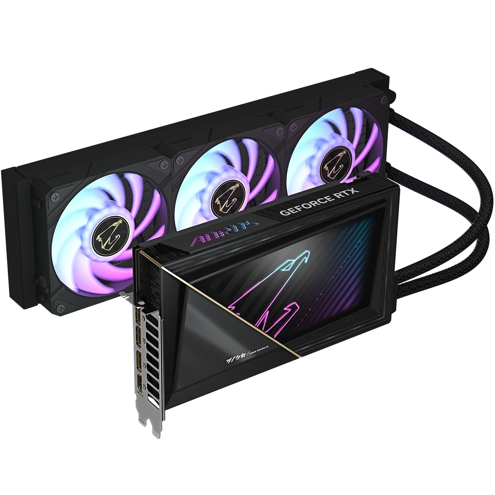 Gigabyte NVIDIA GeForce RTX 5090 AORUS XTREME WATERFORCE 32G Graphics Card, 32GB GDDR7, 21760 CUDA Cores, 2655 MHz Core Clock, Watercooled, RGB, 3x DisplayPorts / 1x HDMI Port