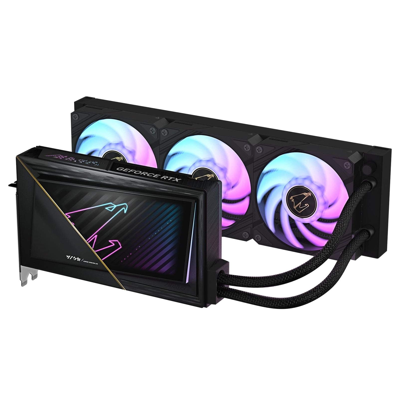 Gigabyte NVIDIA GeForce RTX 5090 AORUS XTREME WATERFORCE 32G Graphics Card, 32GB GDDR7, 21760 CUDA Cores, 2655 MHz Core Clock, Watercooled, RGB, 3x DisplayPorts / 1x HDMI Port