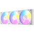 Antec Connect 120 ARGB White Reverse 3-Pack 120mm PWM Fans with Daisy Chain Design and Vibration-Absorbing Pads